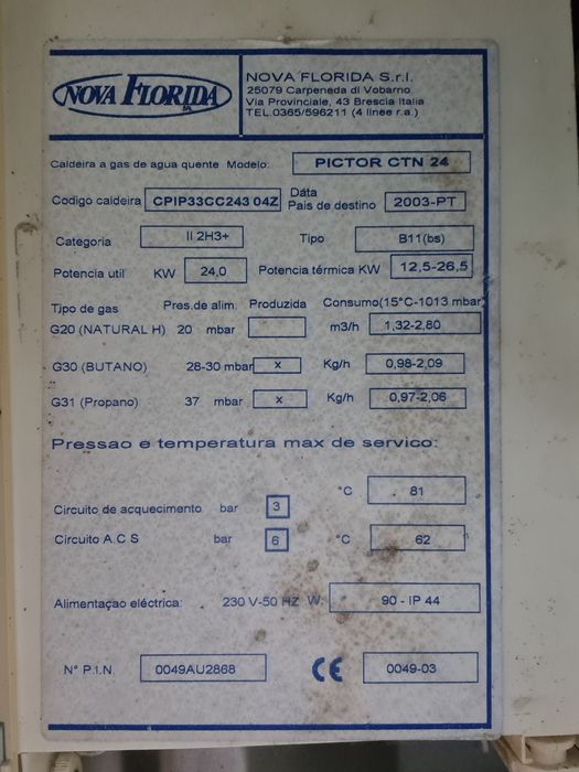 Caldeira "Nova Florida Pictor CTN 24"