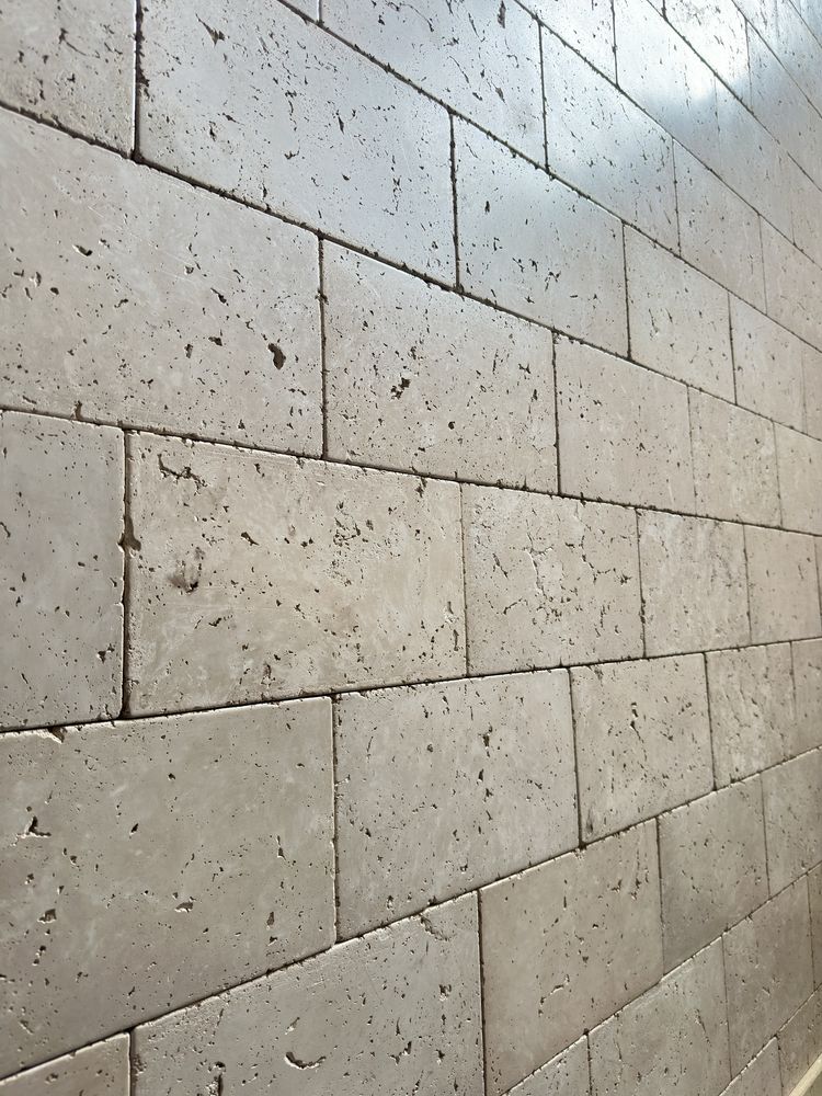 Травертин для інтерєру лофт панелі полірований бетон
