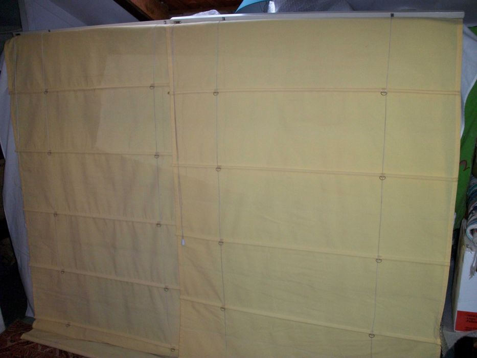 2 Cortinados de recolher Japonesa 1,75cm. x 1.05cm.