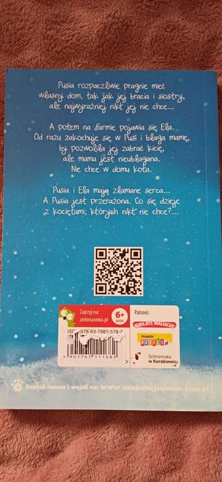 Książka z serii "Zaopiekuj się mną" kot