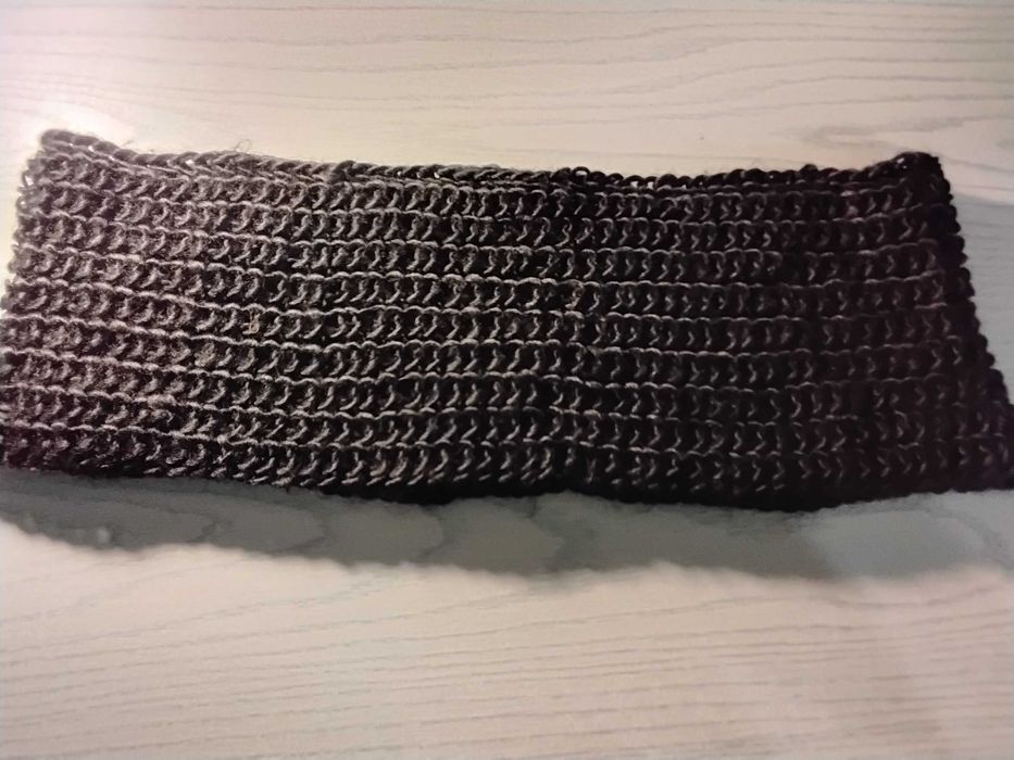 Komplet Damski Czapka Komin Bandama Naturalne Stan Idealny Włóczka BDB