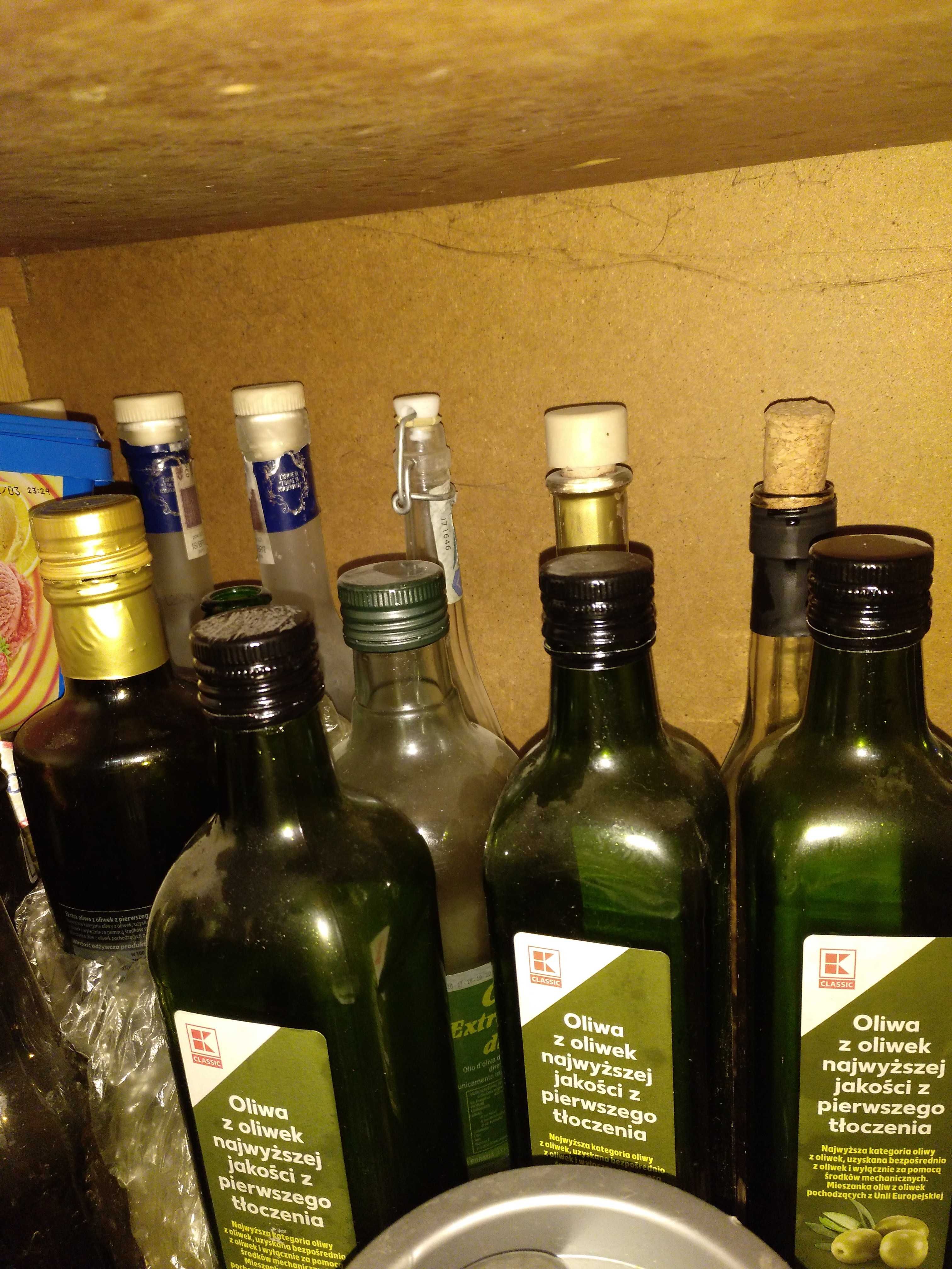 Butelki szklane, słoiki na przetwory