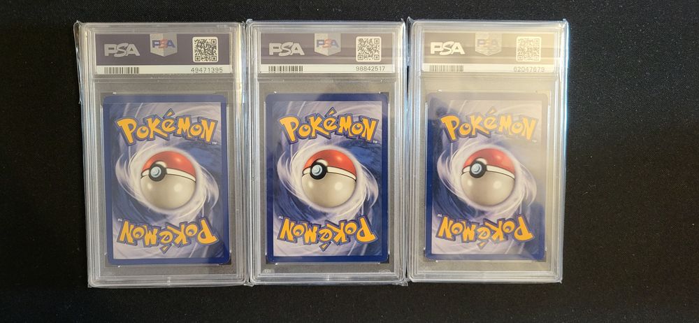 Graded slabs base set venusuar blastoise clefairy psa 7