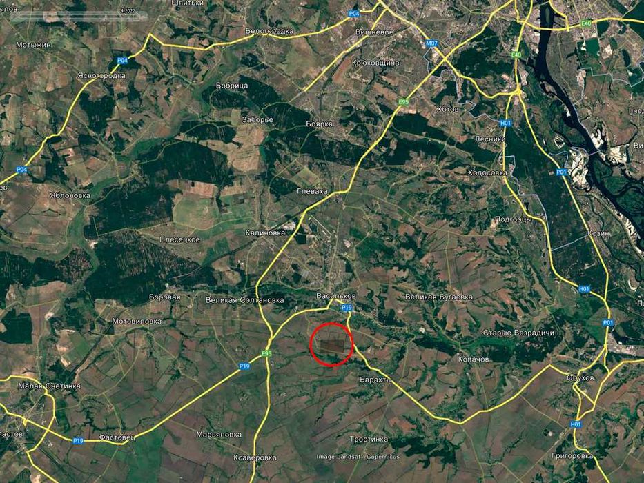 Продаж 14га землі, мальовнича Балка Хорватка, Кулибаба, 32км від Києва