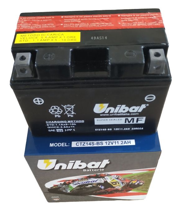 Akumulator Unibat AGM CTZ14S-BS YTZ14S-BS ETZ14S-BS 11.2Ah 230A 12V