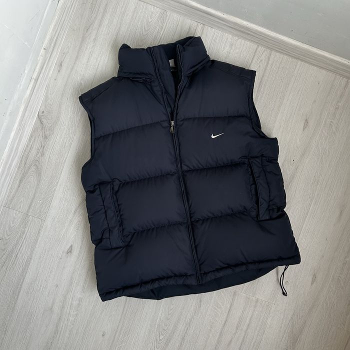 Nike Vintage пуховий жилет чоловічий L Оригінал жилетка найк синя acg