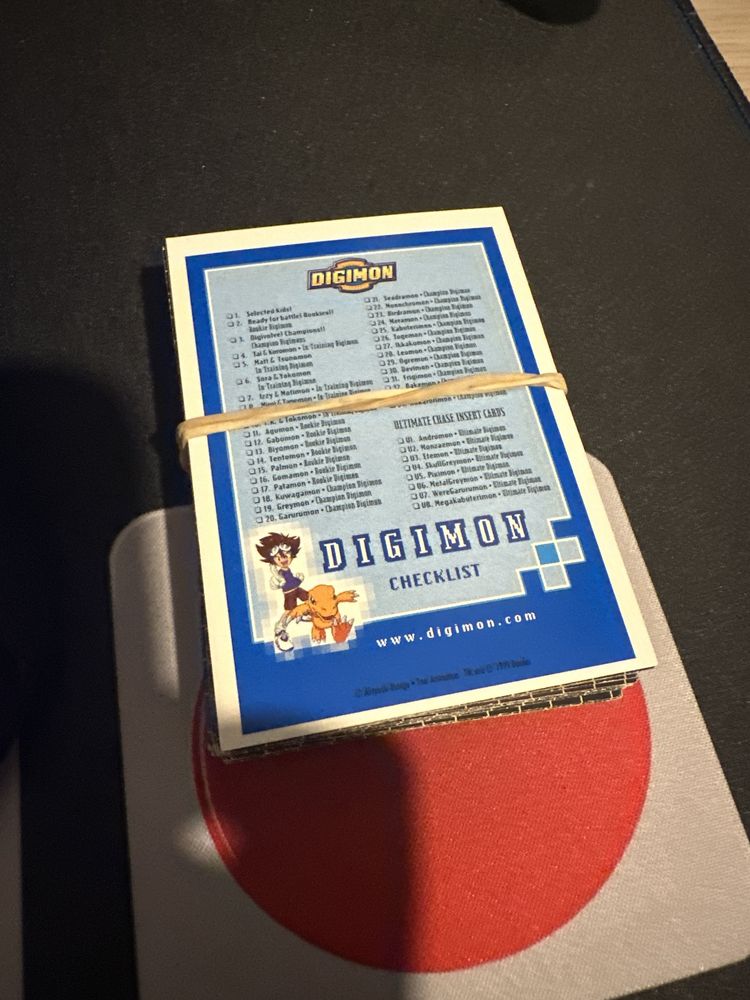 Cromos Digimon e Cartas