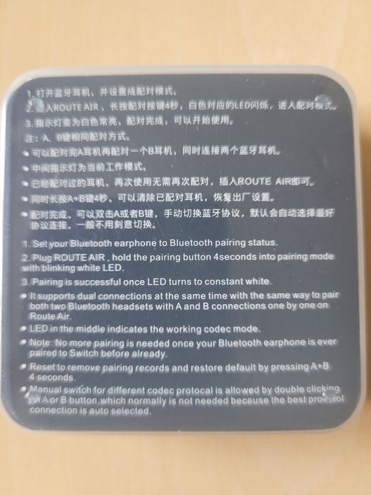Adapter bluetooth 5.0 Guilkit PS4 PS5 Nintendo Switch