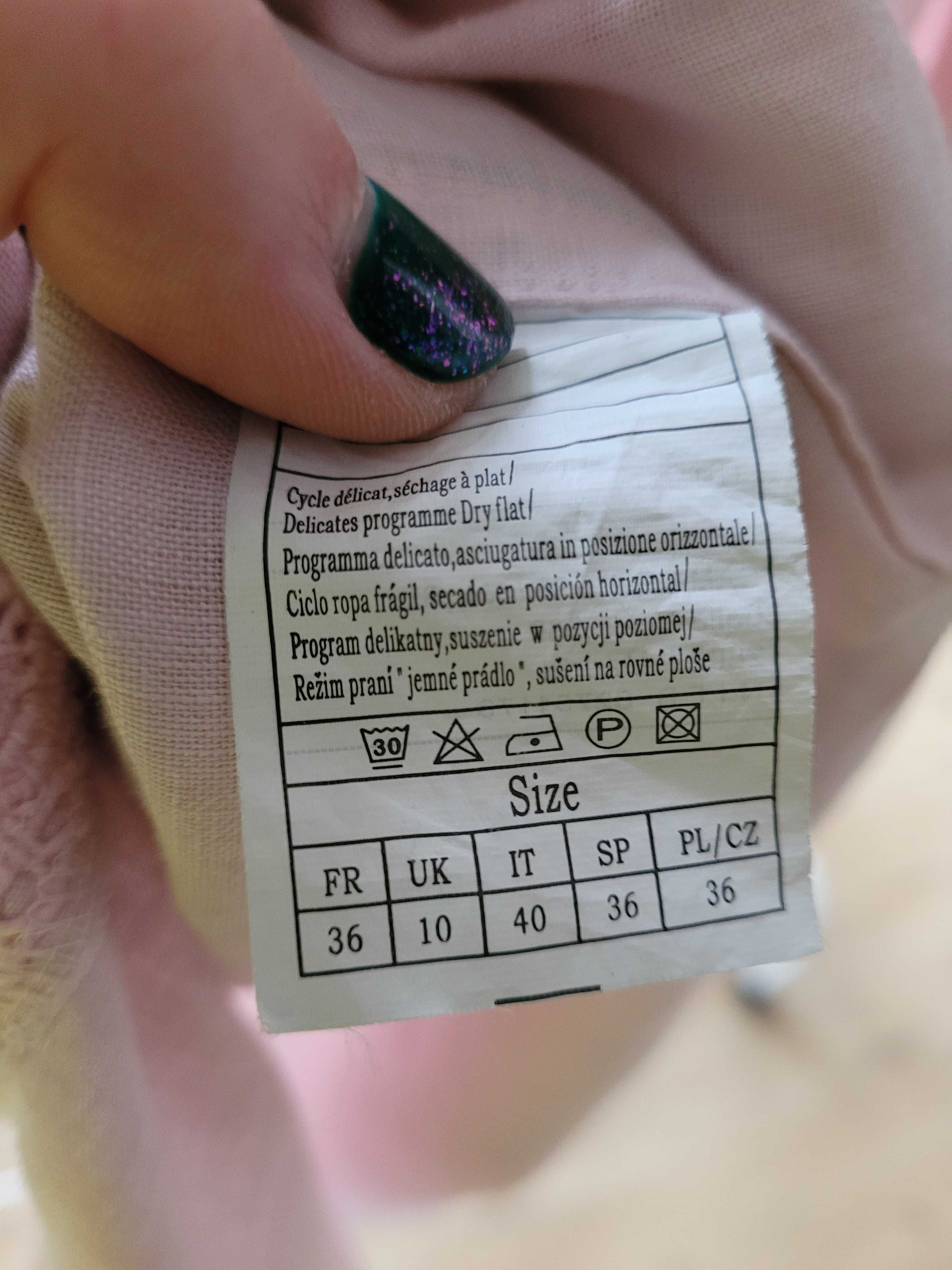 Bluzka, tunika z lnu, marka CAMAIEU, roz.36