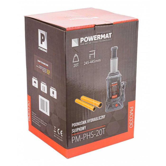 Podnośnik hydrauliczny słupkowy 20T lewarek butelkowy 20 ton