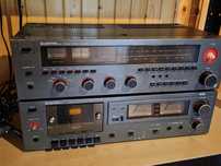 Klasyk Wieża Unitra Segmentowa Tuner Radio Kaseciak
