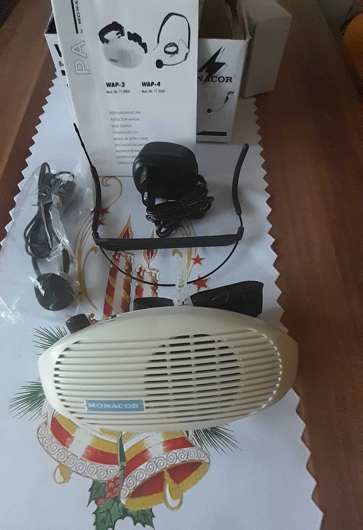 Mikrofon przewodowy Monacor WAP 3  . Nowy