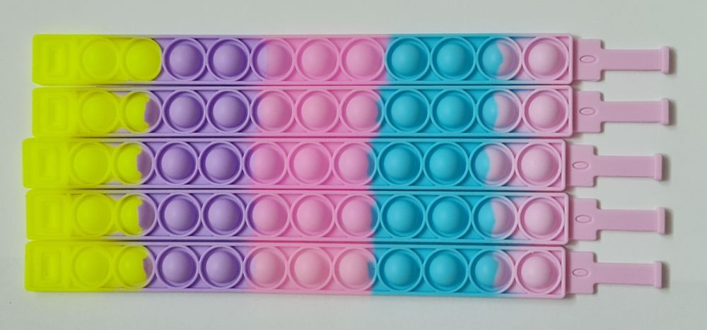 5 opasek na rękę Push bubble Pop it