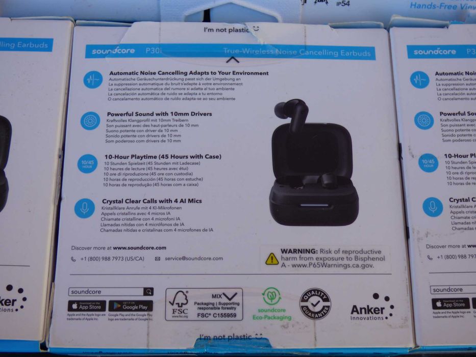 Електрошрот Гарнітура ANKER SoundCore P30i black оригінал