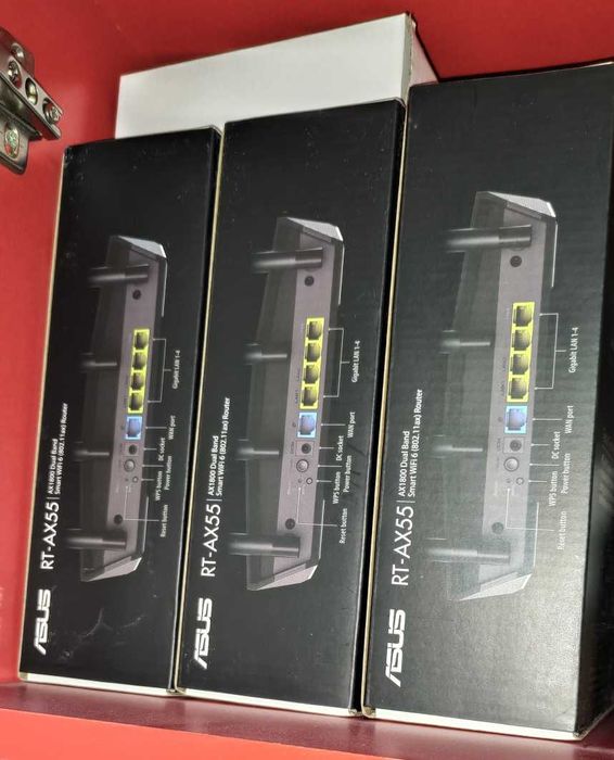 Маршрутизатор (роутер) Asus RT-AX55 AX1800 WiFi6 AiMesh MU-MIMO