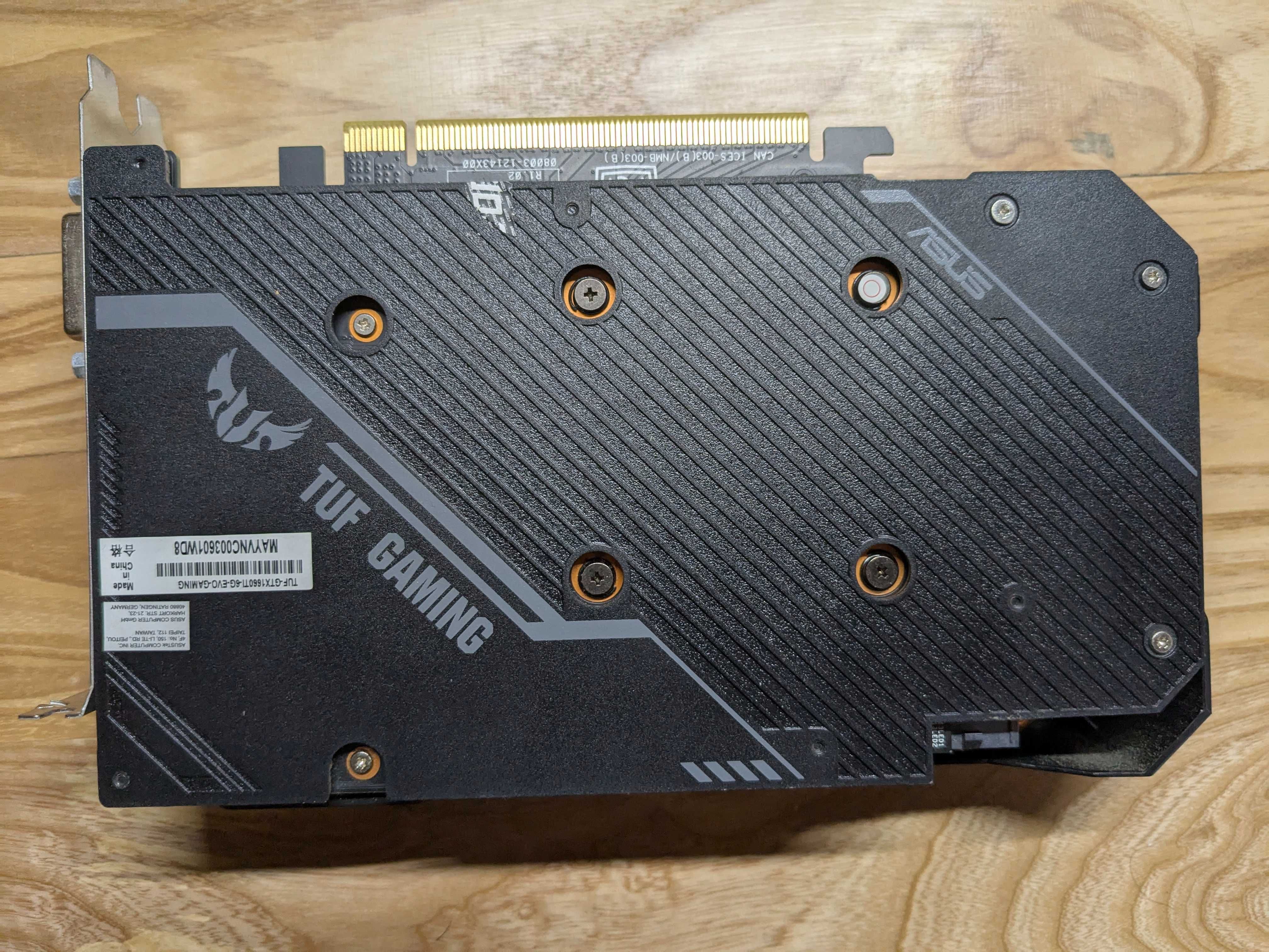 Відеокарта ASUS TUF 1660 Ti EVO OC Edition