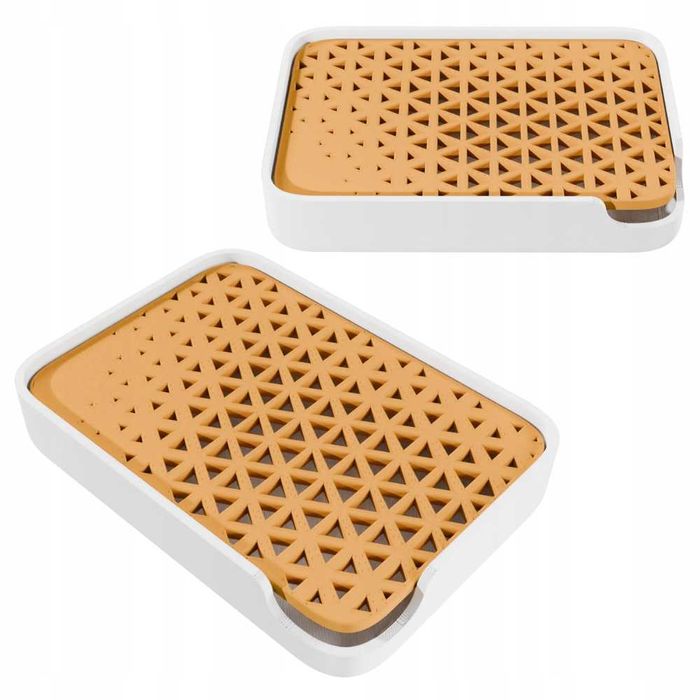 OUTLET Mydelniczka wolnostojąca na blat z ociekaczem  WZÓR TRI