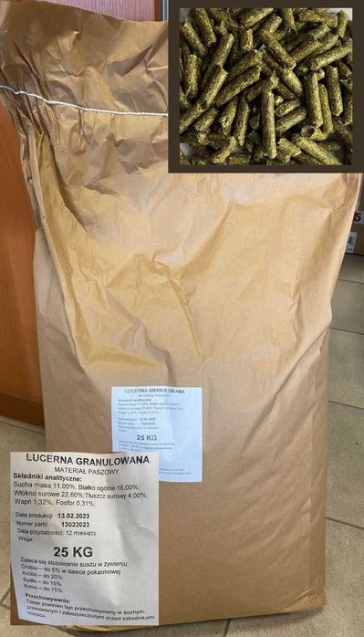 Lucerna granulowana, 25kg