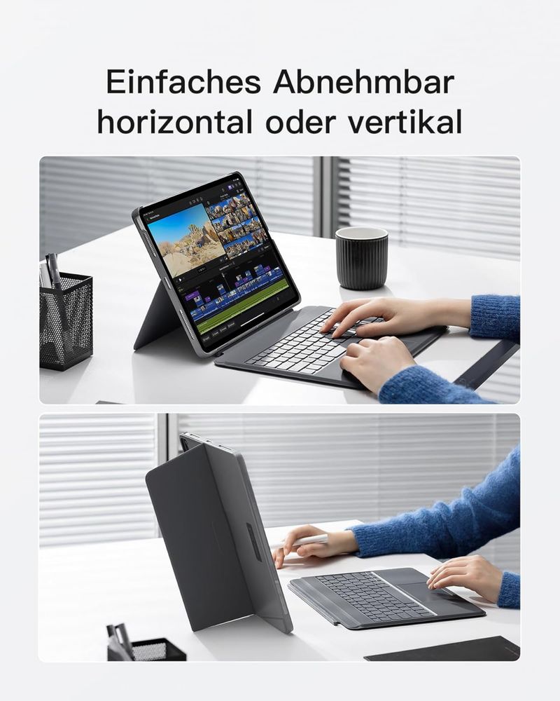 Klawiatura qwertz etui magnetyczne do iPAD HUOBAO (12,9 cala)