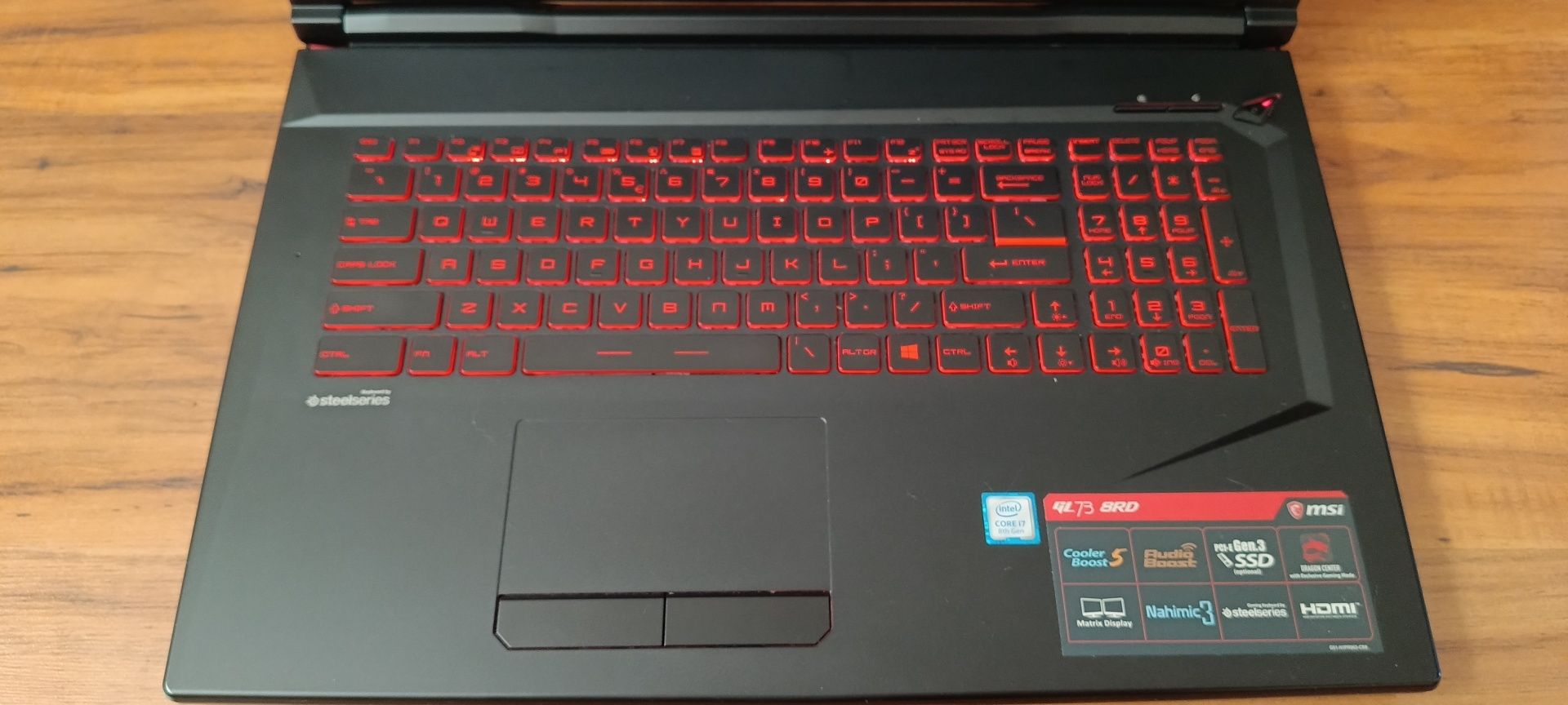 Laptop 17" MSI GL73 8RD