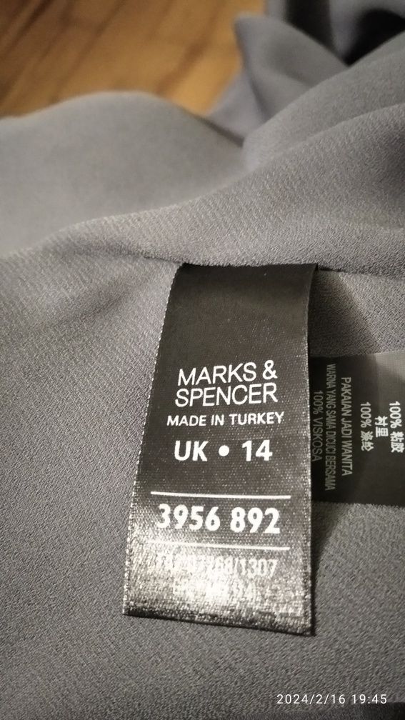 Olowkowa sukienka biurowa na co dzień M&S 42 roz