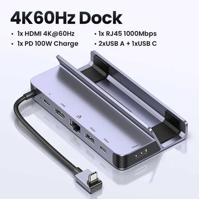 Ugreen 6 in 1 док-станція для Steam Deck/Asus ROG Ally (CM666)