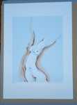 Quadro em serigrafia corpo de mulher