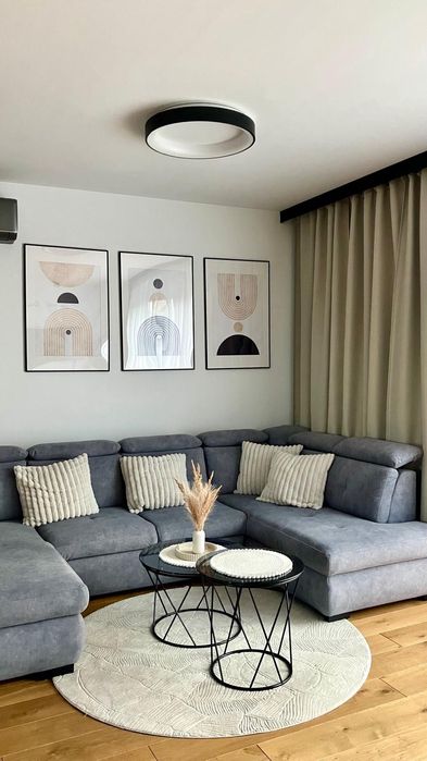 Szary Narożnik LOFT z funkcją spania