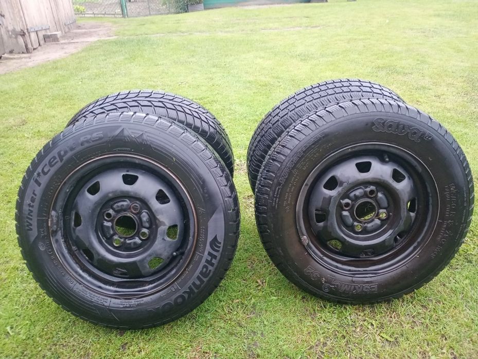 Felgi z oponami zimowymi 155/80 R13 Hyundai Getz, Kia, Citroen i inne