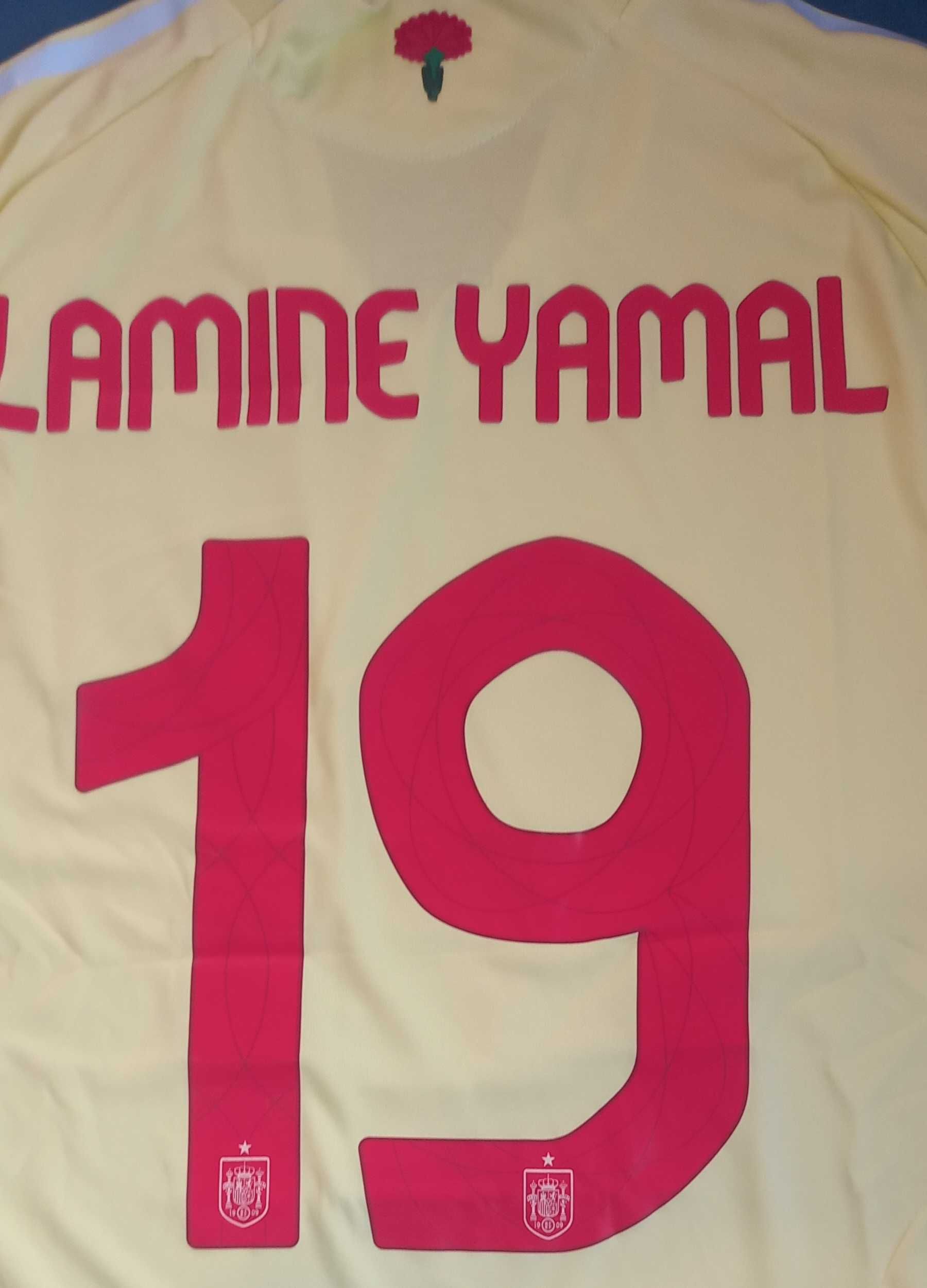 Koszulka Hiszpania 2024 Adidas Authentic #19Lamine Yamal, wyjazdowa