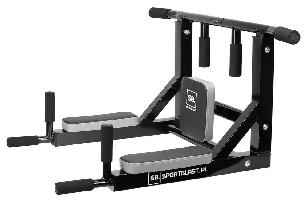 Drążek wielofunkcyjny PORĘCZE do ćwiczeń PODCIĄGANIA DIPÓW BRZUCHA WRO