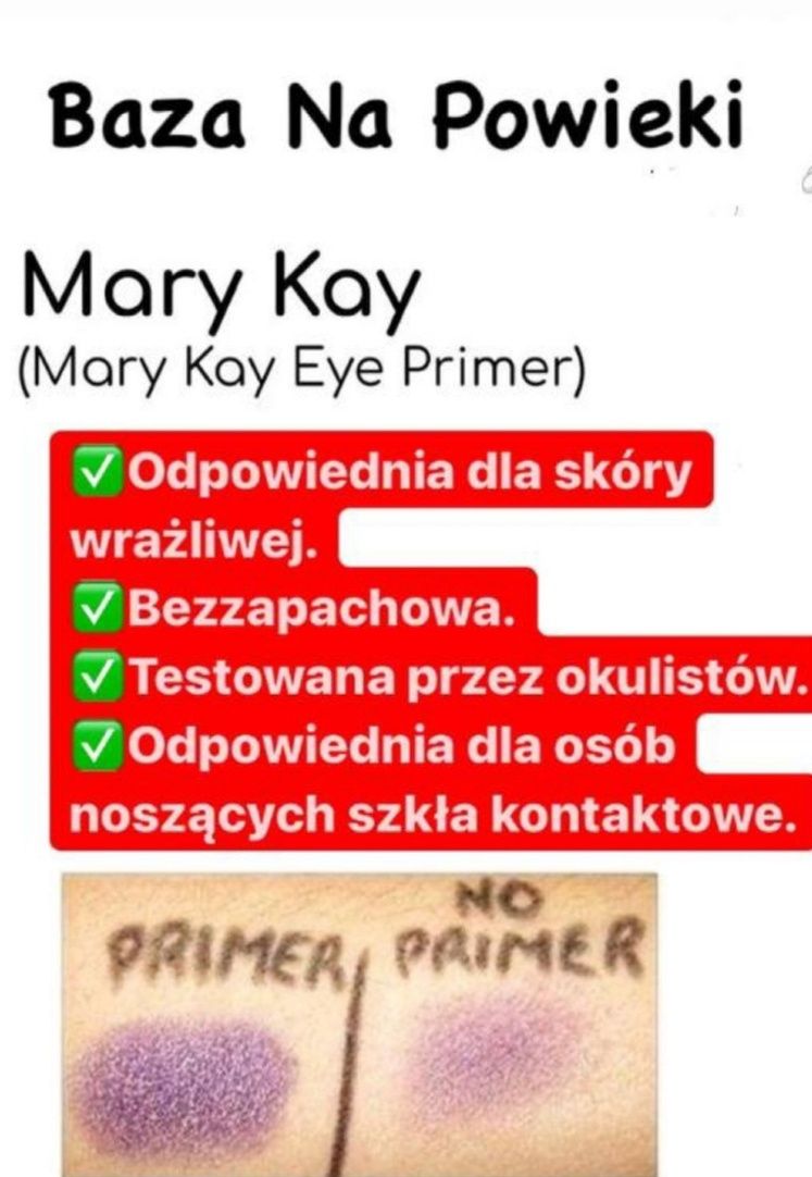Baza na powieki Mary Kay/ pod cienie