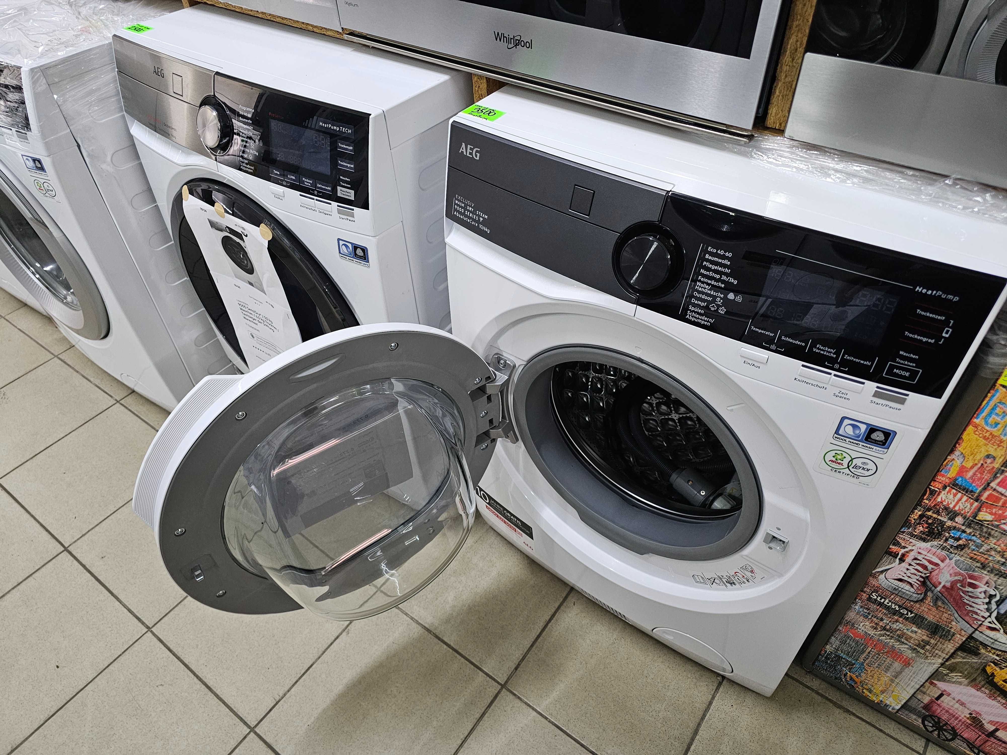 Pralko-suszarka AEG pompa ciepła topowa seria 9000 | 10/6KG | gw12mcy