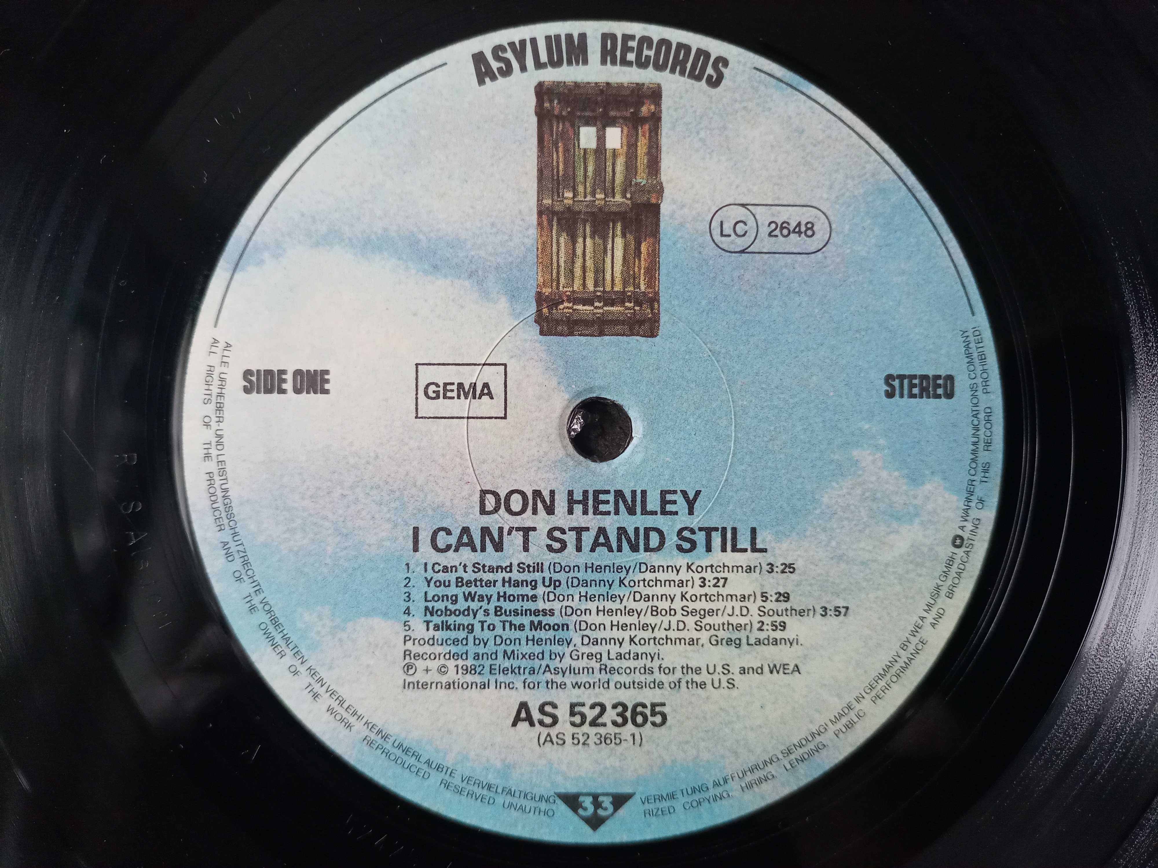 Płyta winylowa Don Henley- I can't stand still