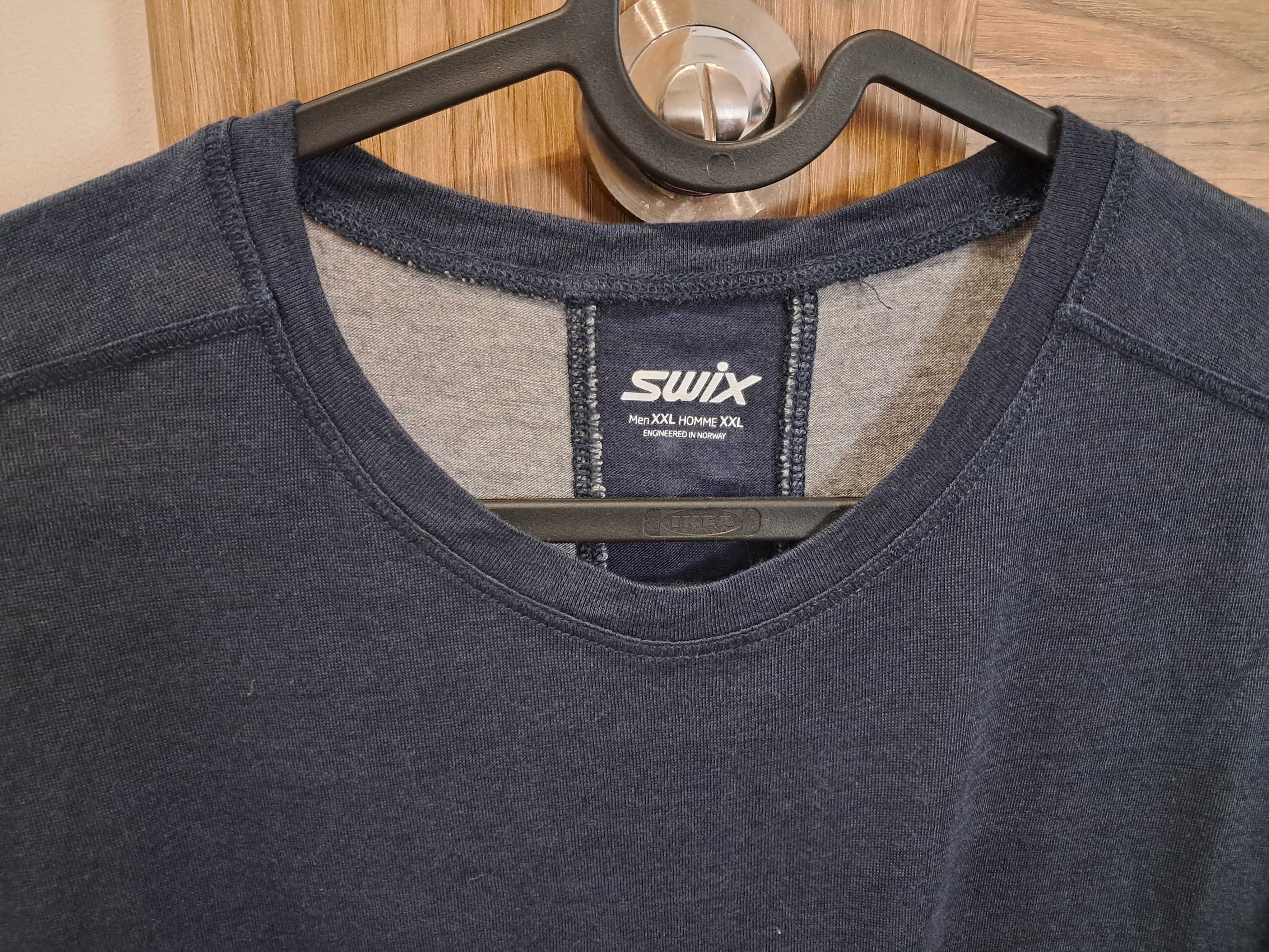 Koszulka, t-shirt Swix, merino wool, wełniana, r. XL/XXL