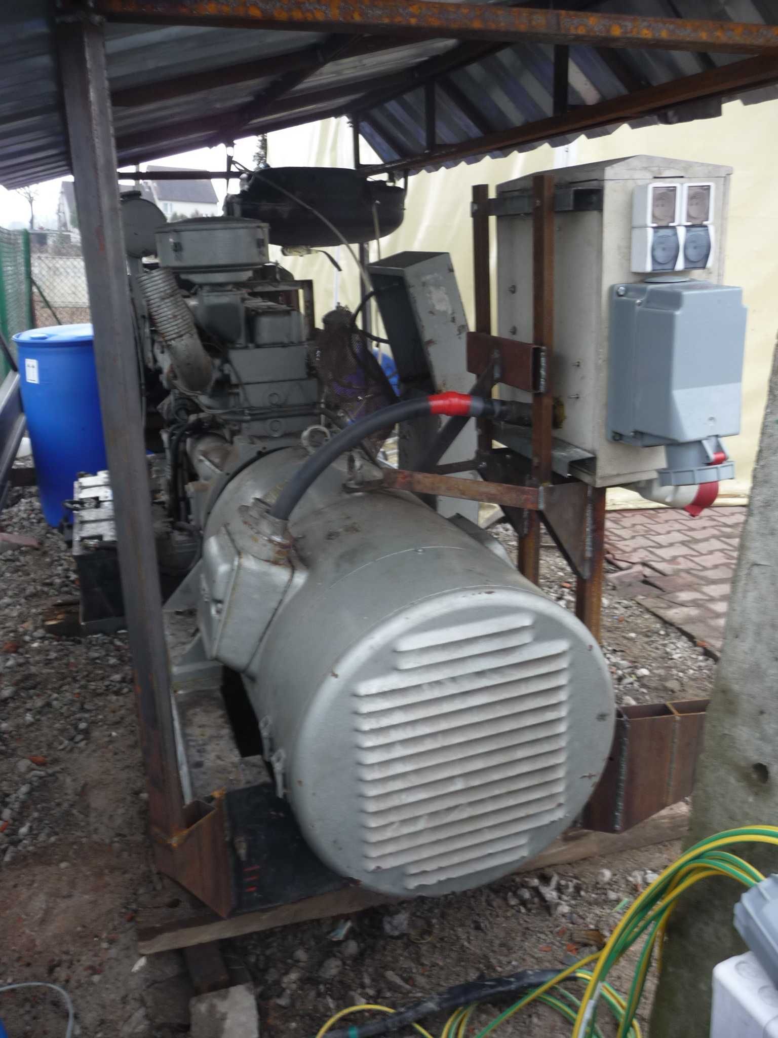 agregat pradotworczy generator pradu Mercedes 6p Aeg 75kw diesel olej