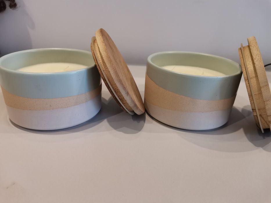 Świeczki świece zapachowe CITRONELLA w ceramice.