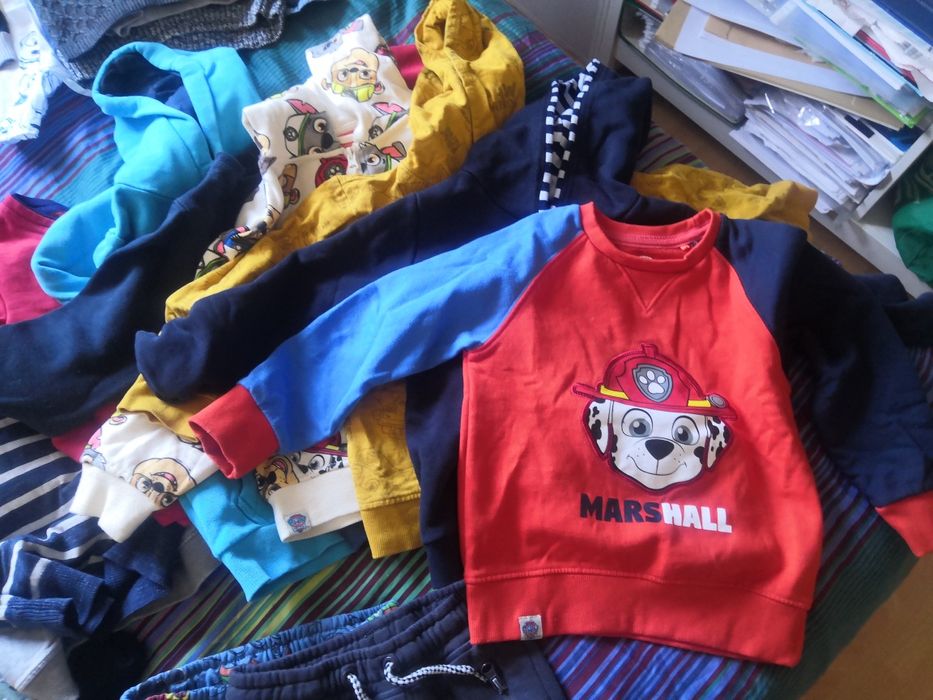 paczka ubrań dla chłopca, markowe, eleganckie oraz Psi Patrol