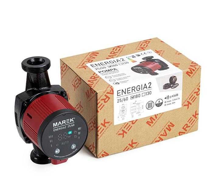 Частотний циркуляційний насос MAREK ENERGIA2 25/60-180