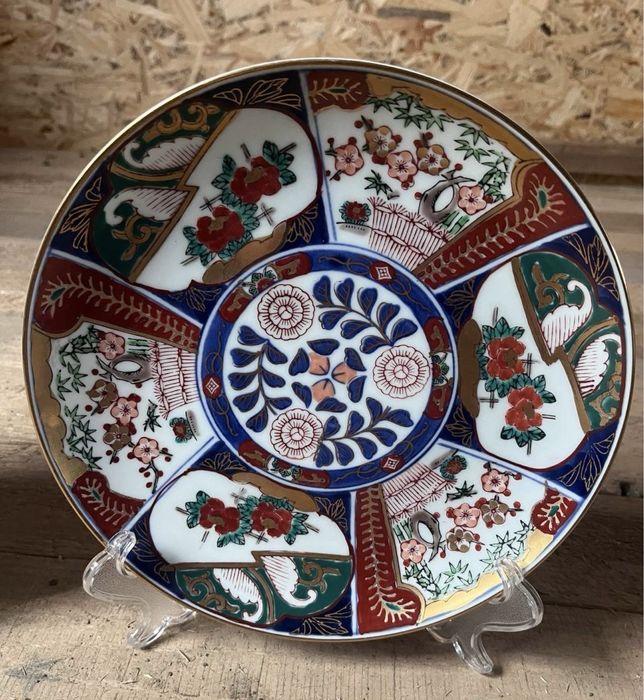 Вінтажні японські колекційні тарілки Gold Old Imari Hand Painted Japan