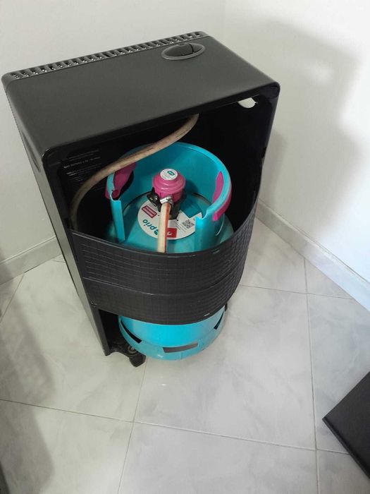 Aquecedor a gás + bilha de gás