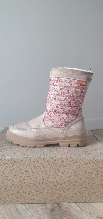 Buty botki kozaki zimowe dziewczęce, WHEAT rozmiar 33