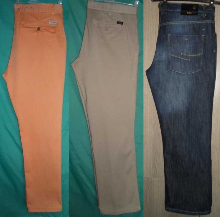 Мужские джинсы стрейчевые размер W 36 L 30-32 пояс 94-96-100 см