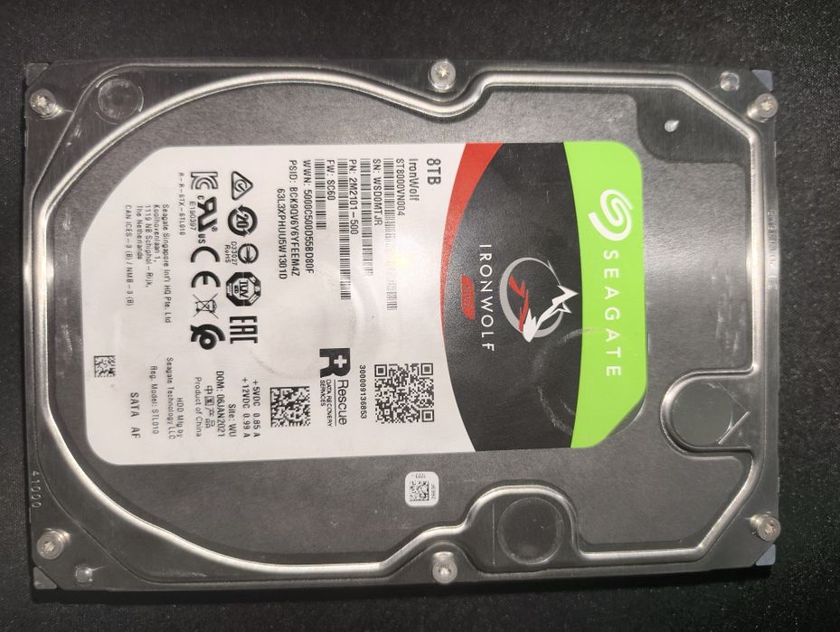 Ironwolf 8TB SATA