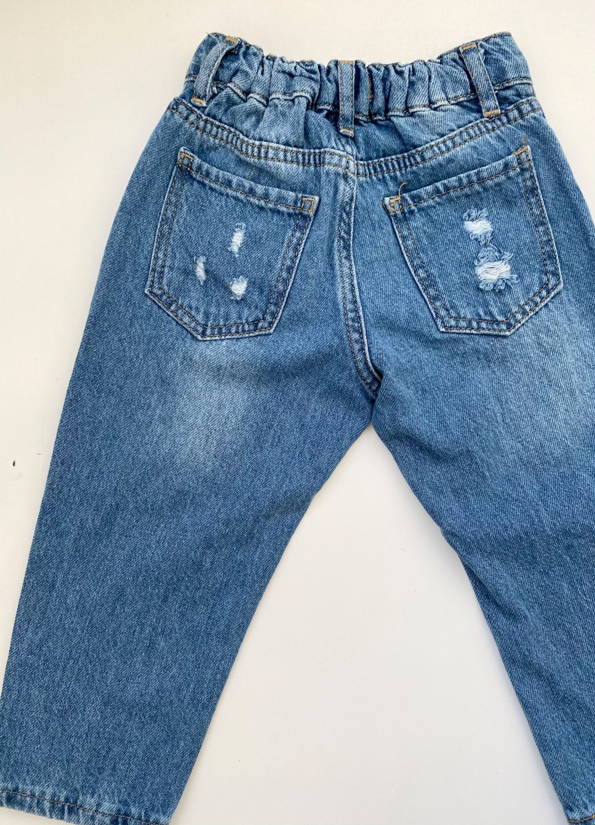 Джинсы Zara для мальчика, джинсы для девочки клеш, мом, 92, 98,104,116