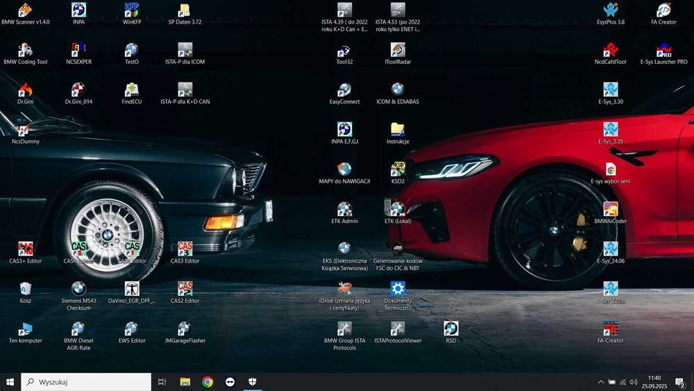 Laptop Diagnostyczny BMW Mini ISTA INPA ENET ICOM Esys K+D Can