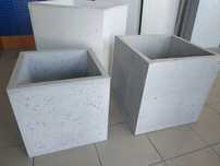Donica betonowa dekoracyjna 40x40x40 cm – styl loft / odbiór osobisty