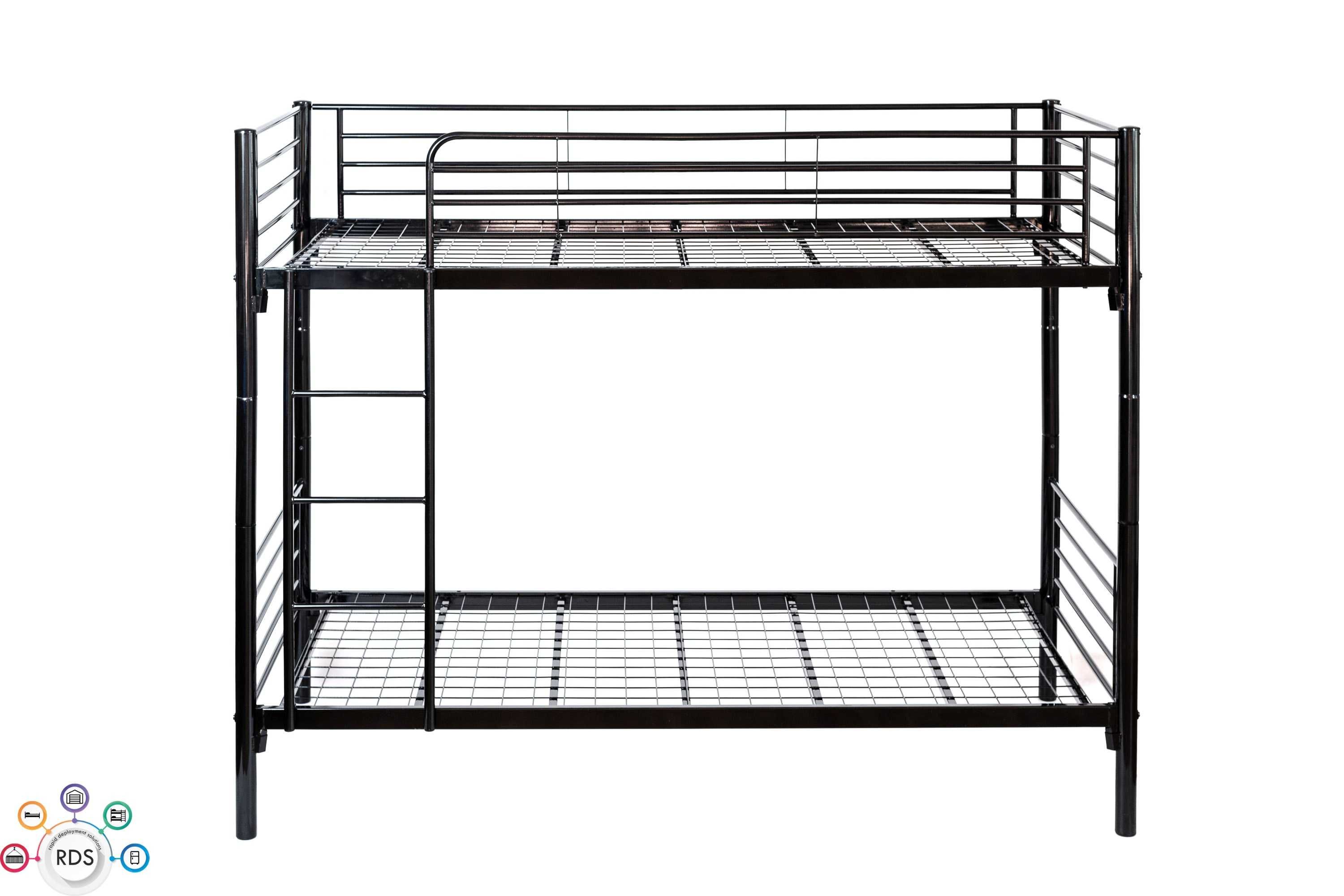Łóżko piętrowe metalowe lub 2 łóżka pojedyncze wojskowe 90x200 cm