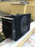 Kit Subwoofer e amplificador auto Ns500