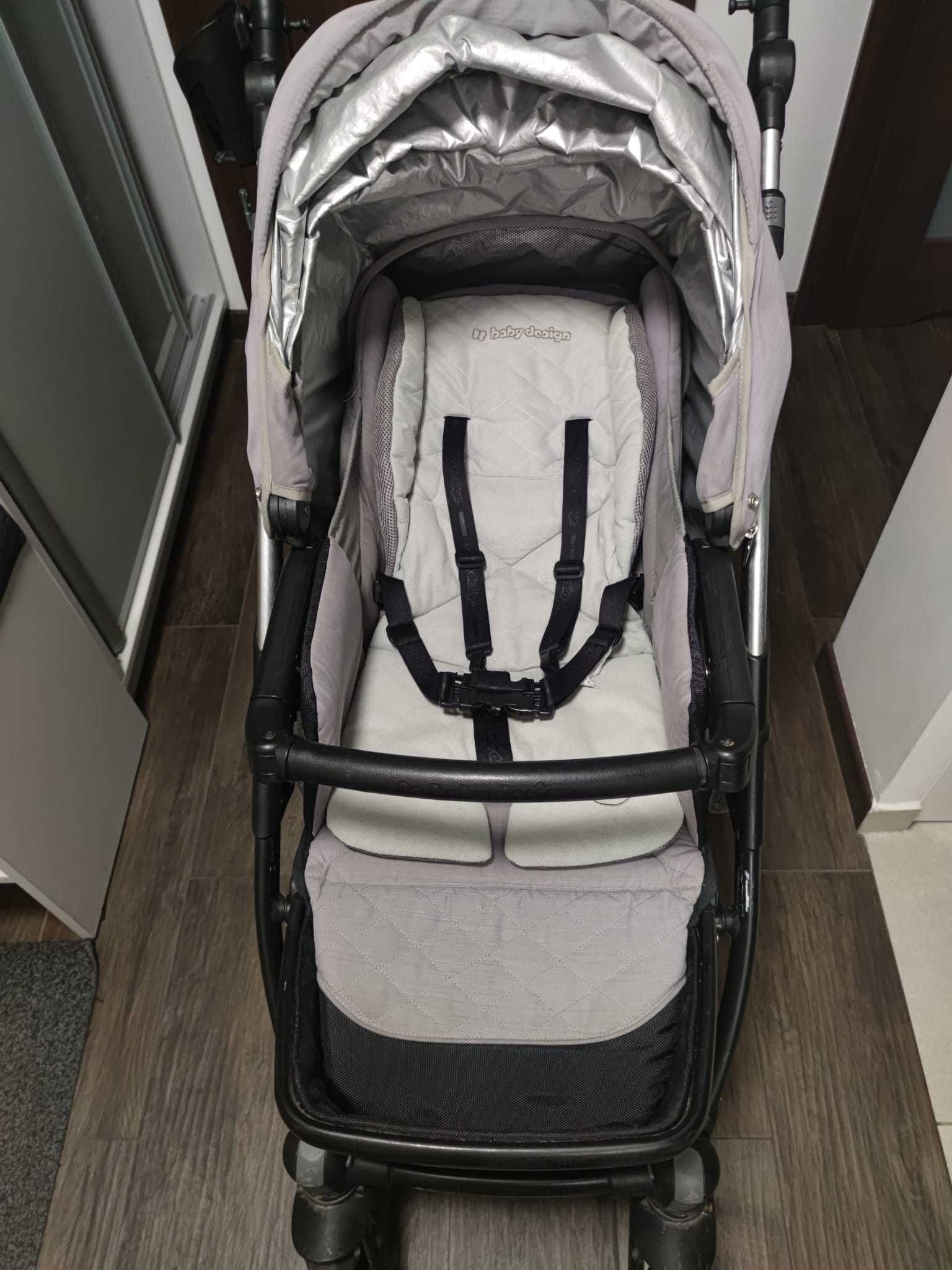Wózek Baby Design Lupo Comfort 2w1 + dostawka Lascal Buggyboard
